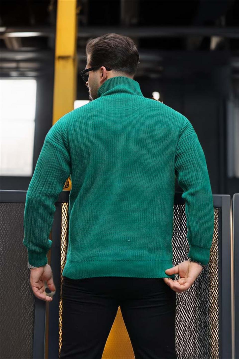 Pull Homme Nolan Maille Selanik Demi-Zip Oversize