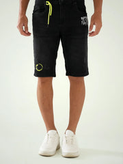 Short Homme en Jean avec Imprimé Tendance - Confortable et Stylé pour l'Été - SHR24SDSP30191TM1