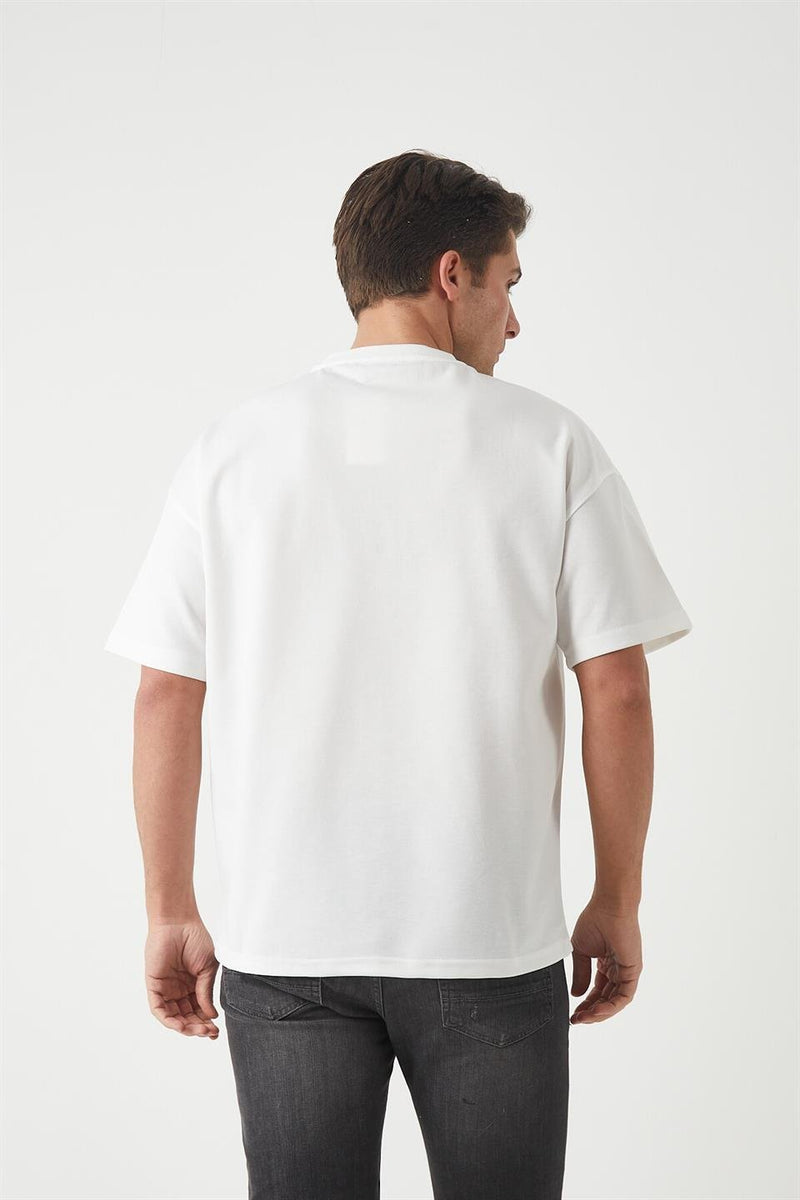 T-Shirt Homme Oversize à Empiècements Modernes