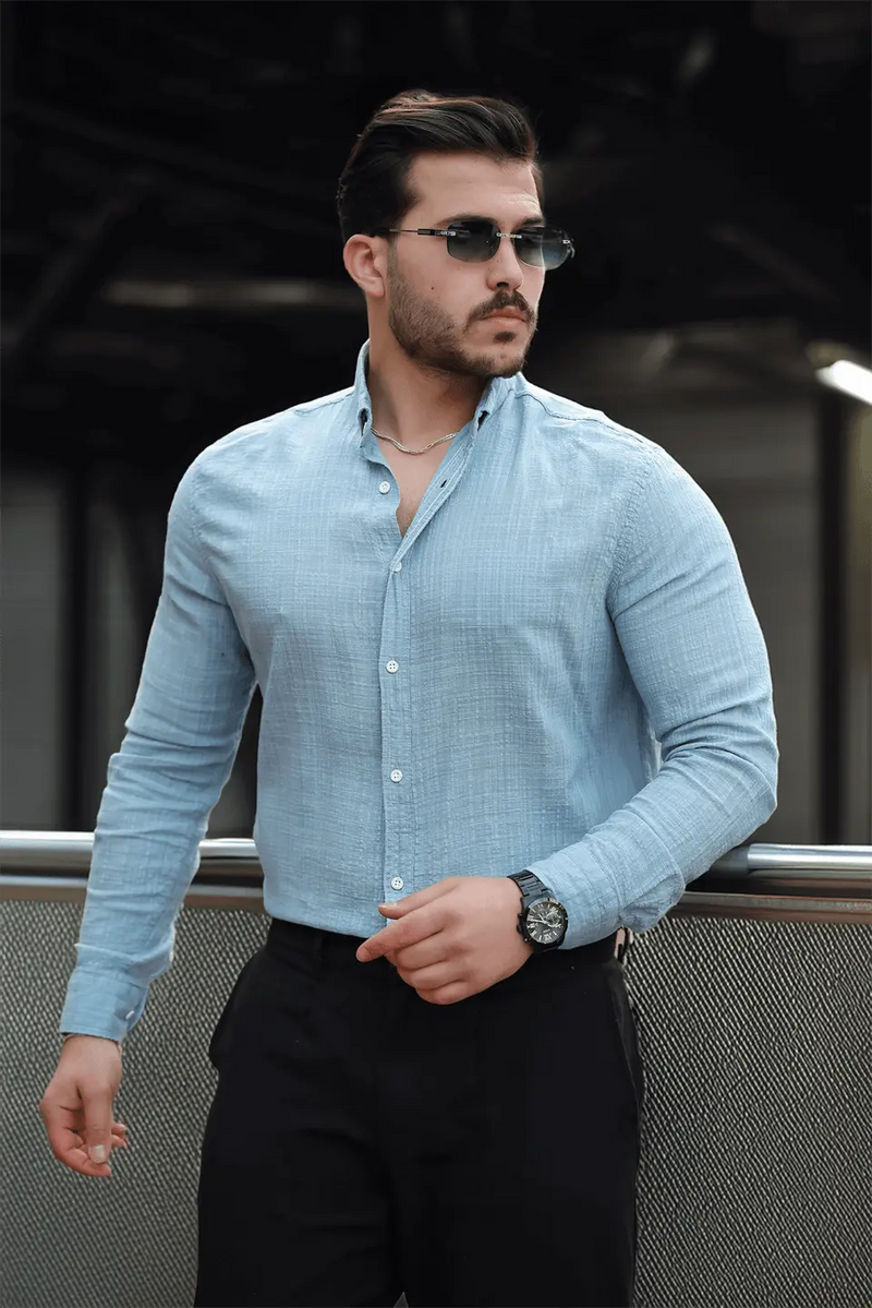 chemise homme coton lin légère confortable