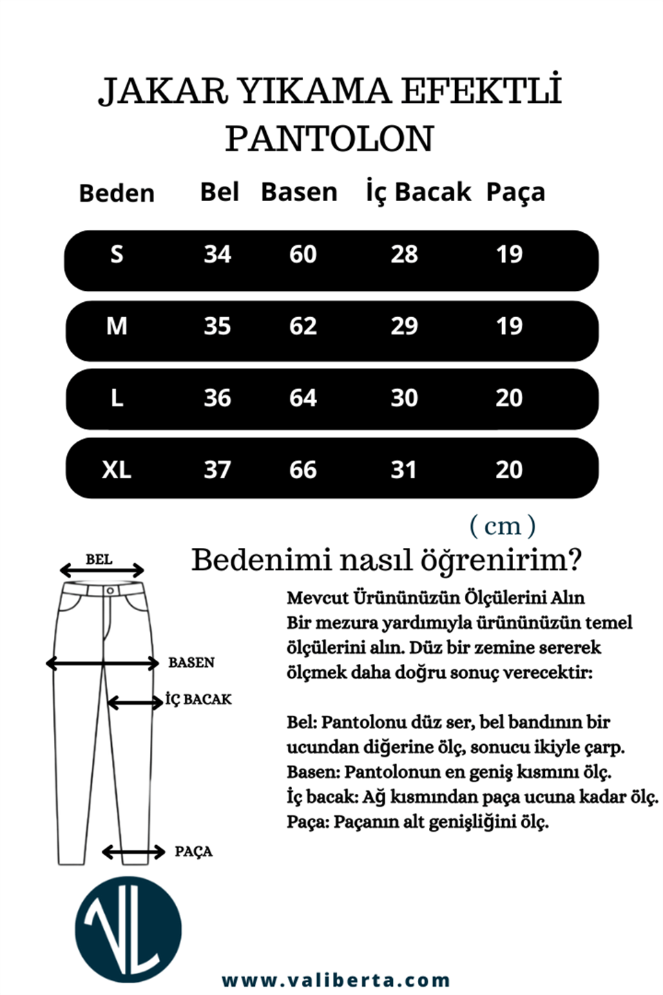 jakar yikama efektli lastikli erkek pantolon - Justyol