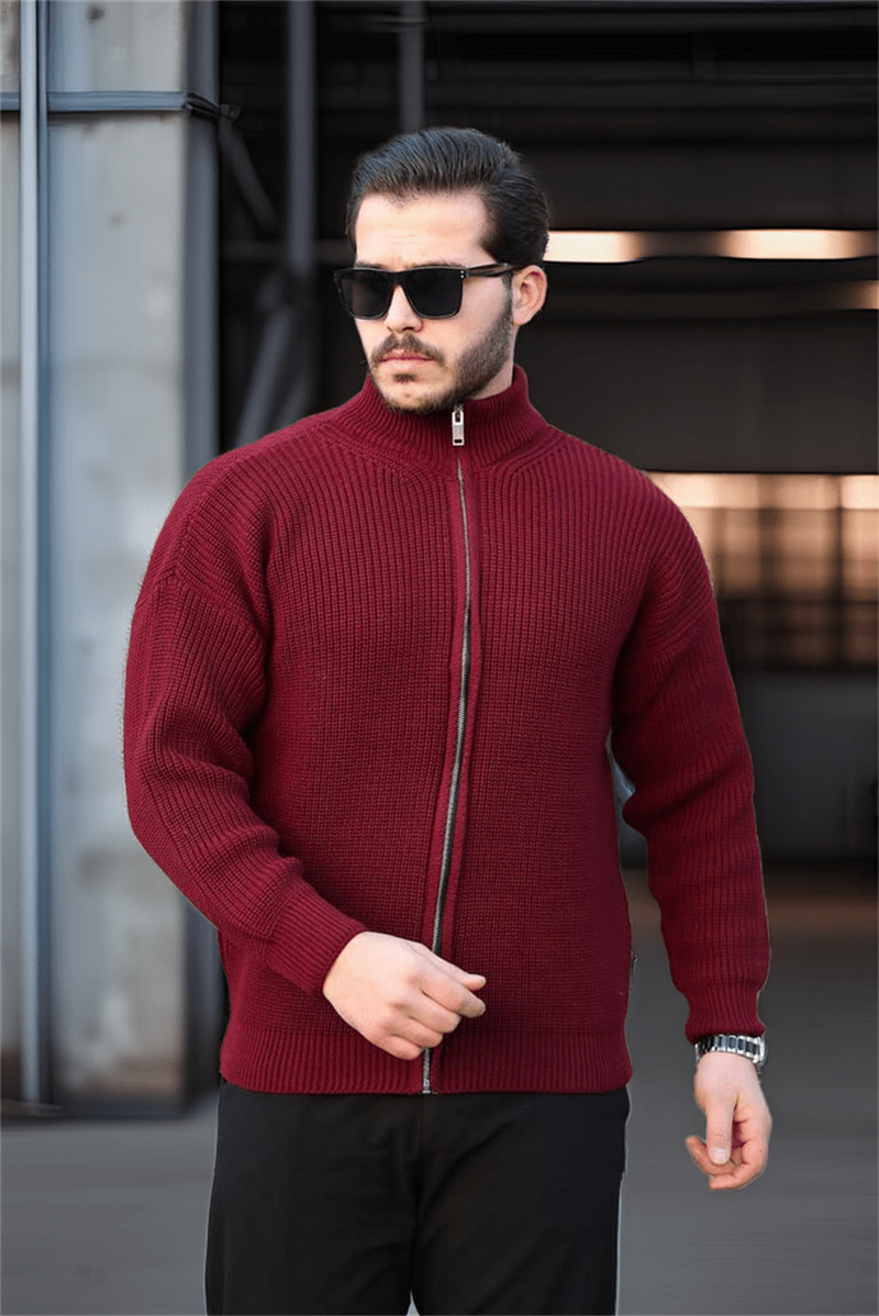 Gilet homme oversize zippé en maille Selanik