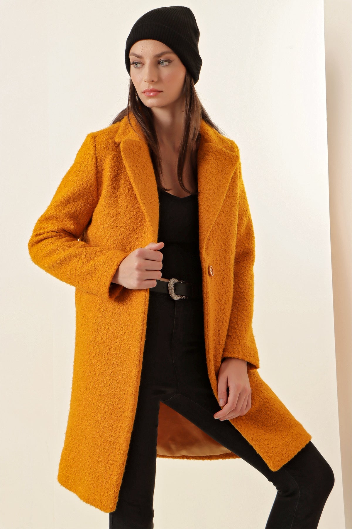 9082 manteau oversize en cachemire