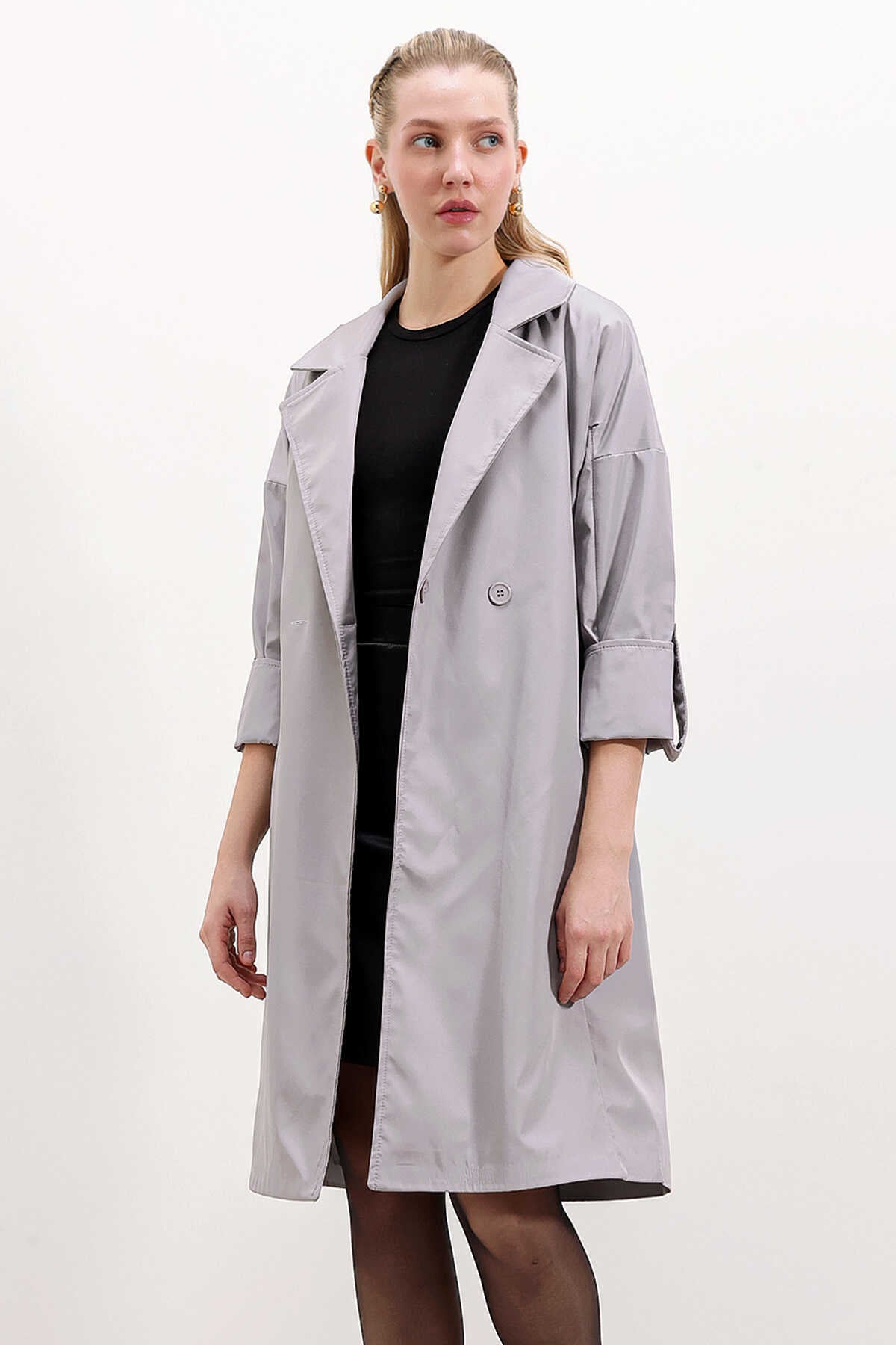 9104 Trench-coat croisé doublé