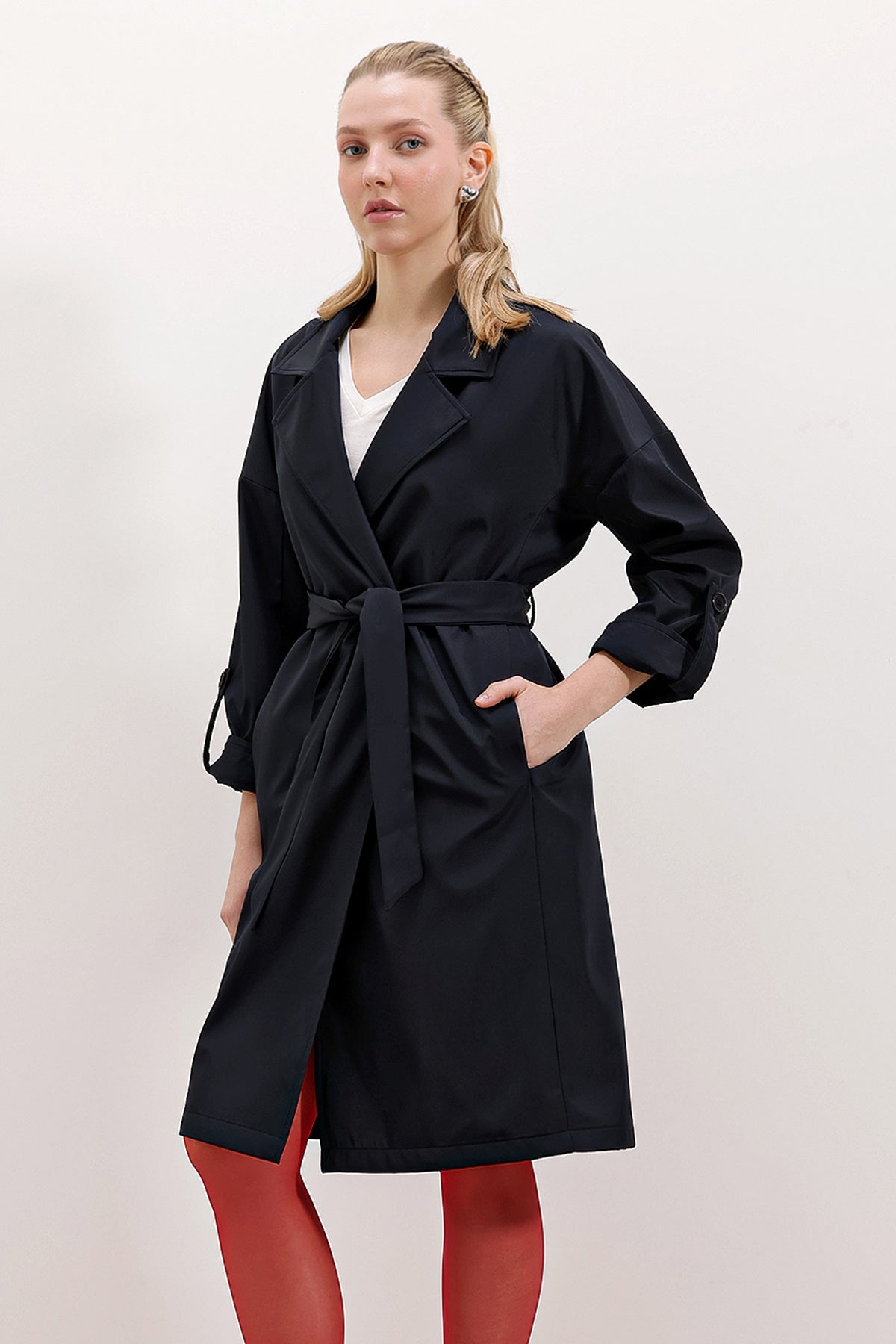 <tc>Trench coat doublé à col croisé 9104</tc>