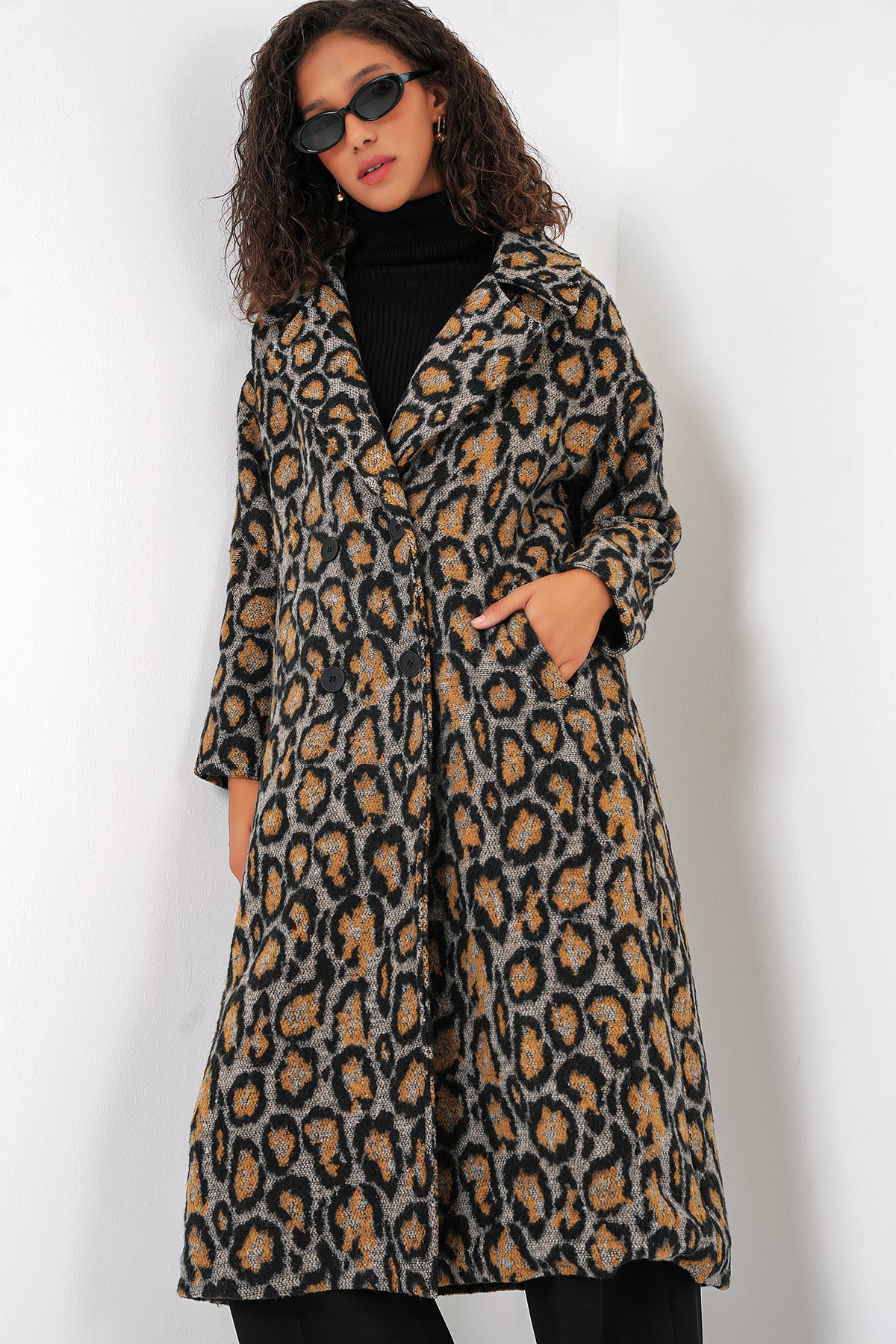 oversize coupe large en laine long manteau en cachemire 9113