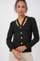 <tc>Gilet basique en tricot à boutons 924</tc>