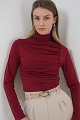 <tc>Blouse Sandy à col droit avec détails froncés, 938</tc>