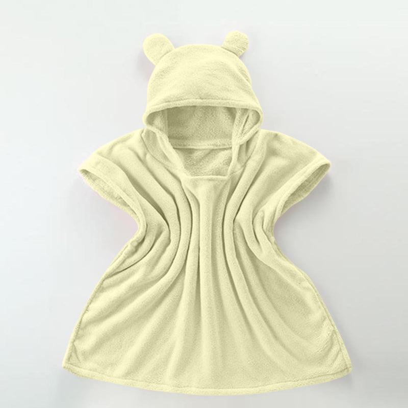 Poncho serviette microfibre à capuche séchage rapide