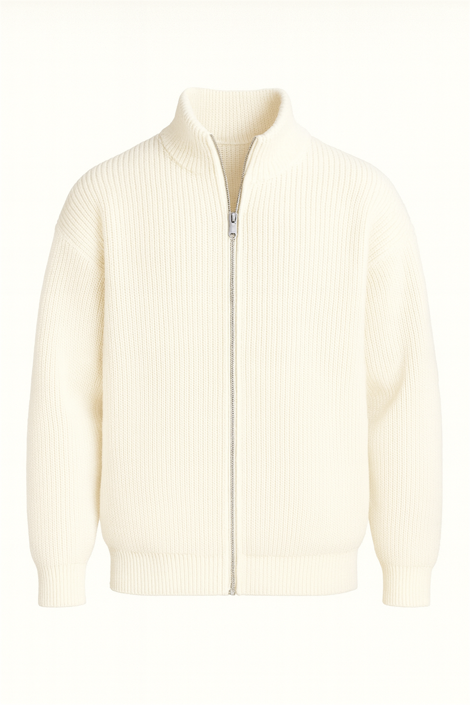 Gilet homme oversize zippé en maille Selanik