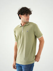 Polo pour homme vert – Design élégant avec col contrasté - POS24SBTR21802TM1