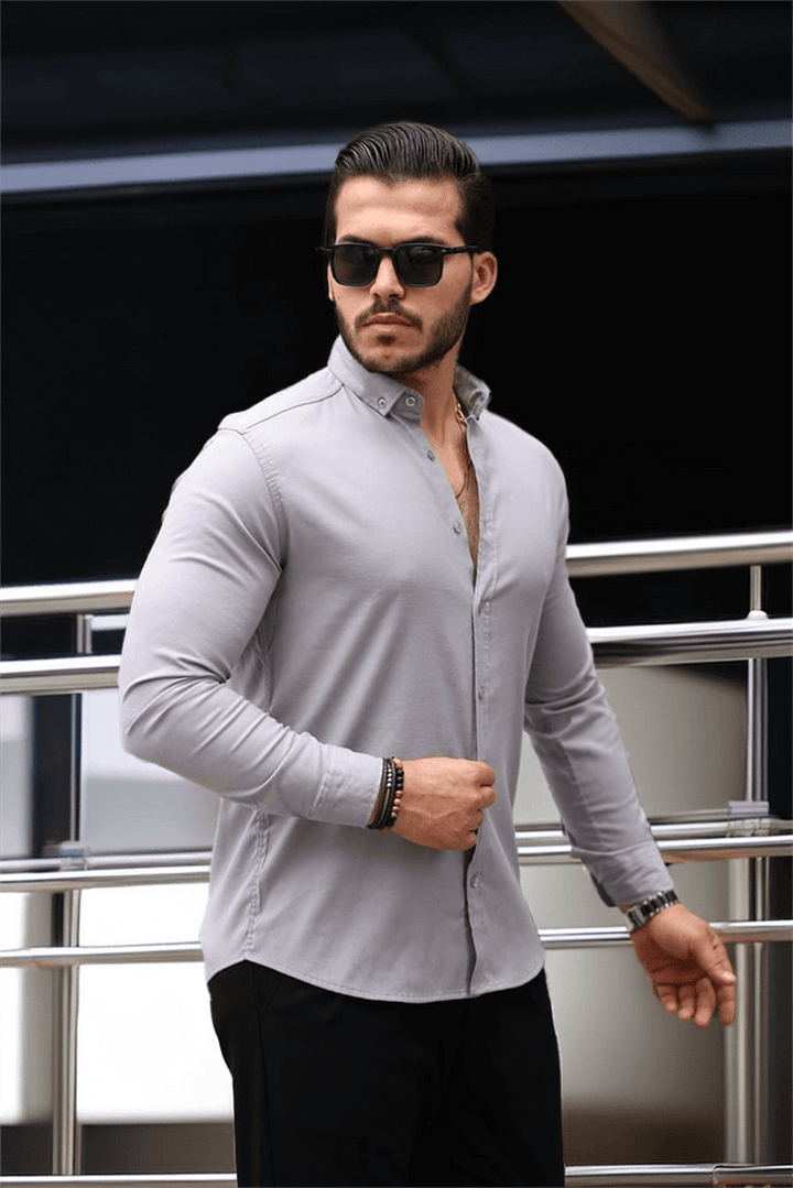 <tc>قميص رجالي كلاسيكي باكمام طويلة</tc>
