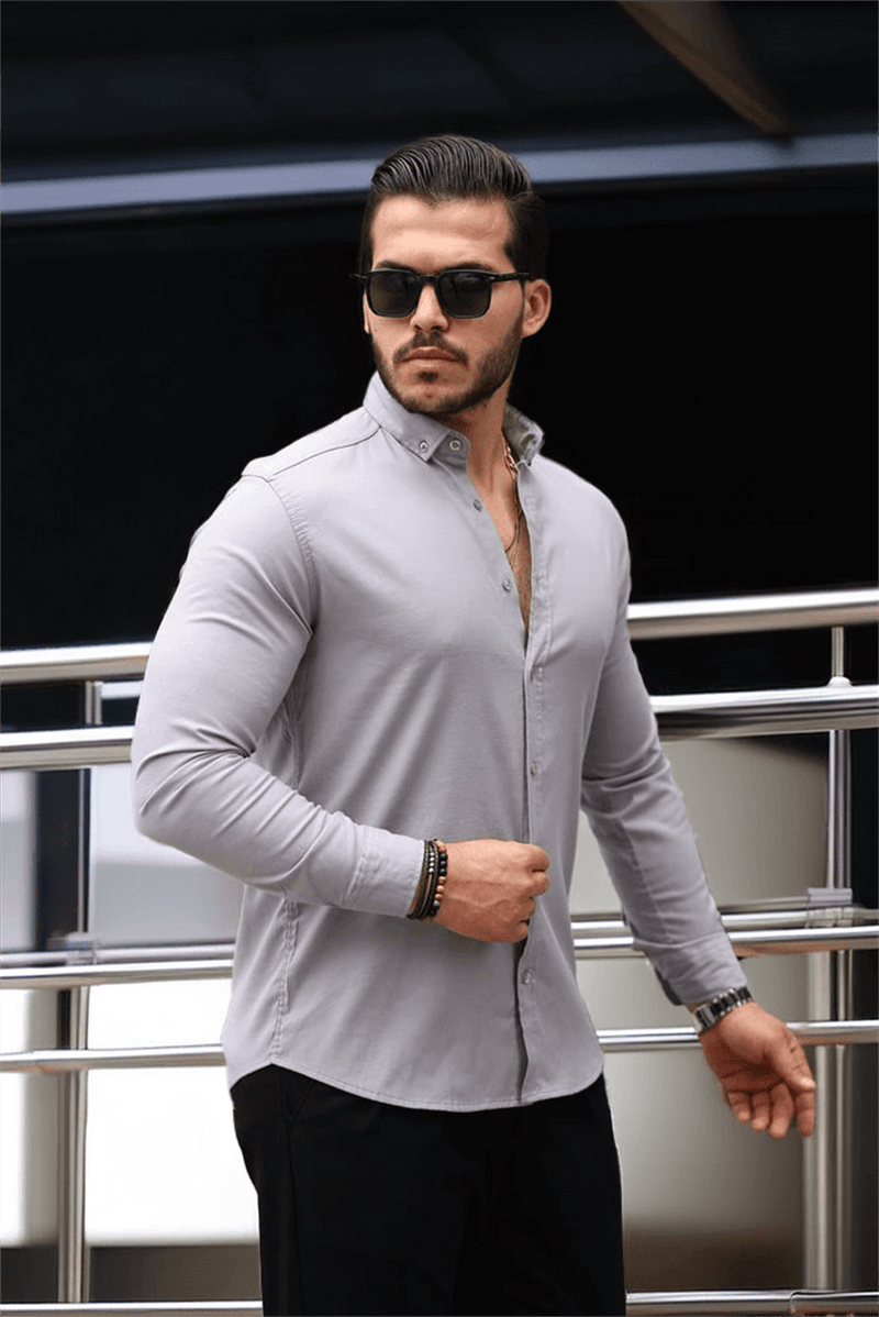 <tc>قميص رجالي كلاسيكي باكمام طويلة</tc>