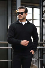 Pull Homme Joris Polo en Maille Selanik Oversize