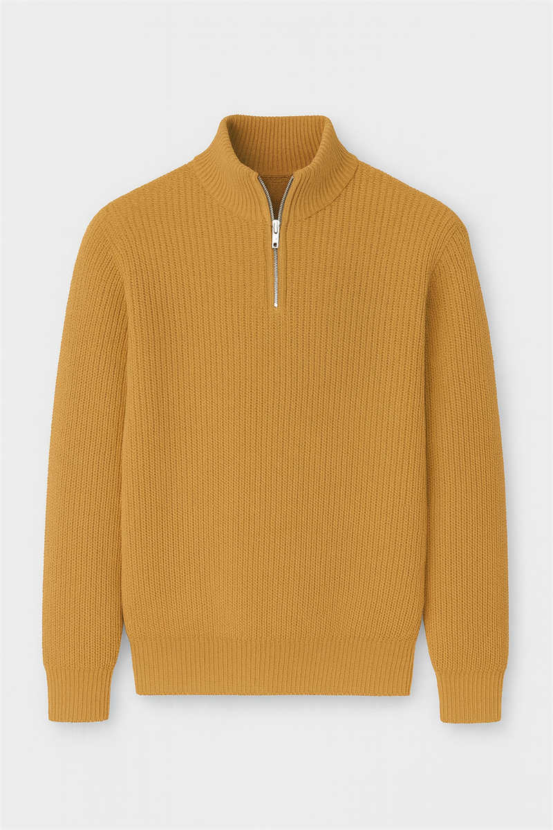 Pull Homme Nolan Maille Selanik Demi-Zip Oversize