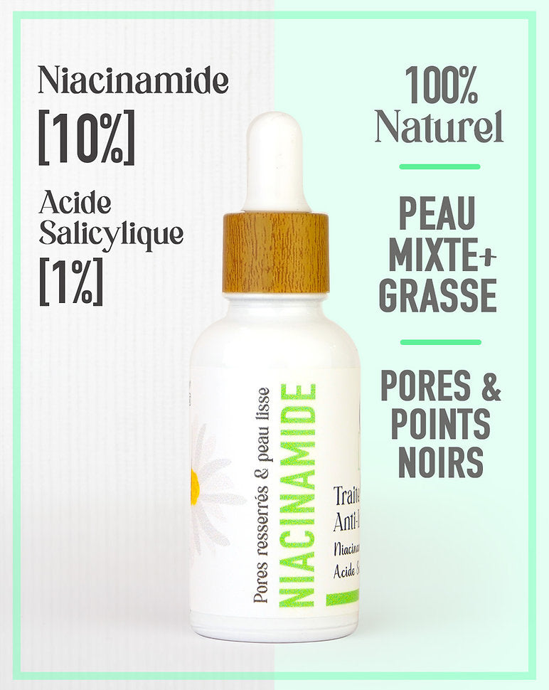 ANTI-IMPERFECTION Sérum NIACINAMIDE [10%] + Acide Salicylique [1%] | UrbanK URBANK