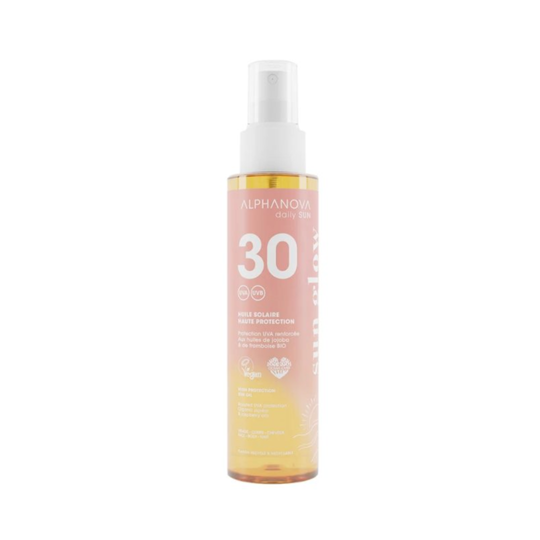 Alphanova Sun Glow Huile Solaire Spf30 125ml