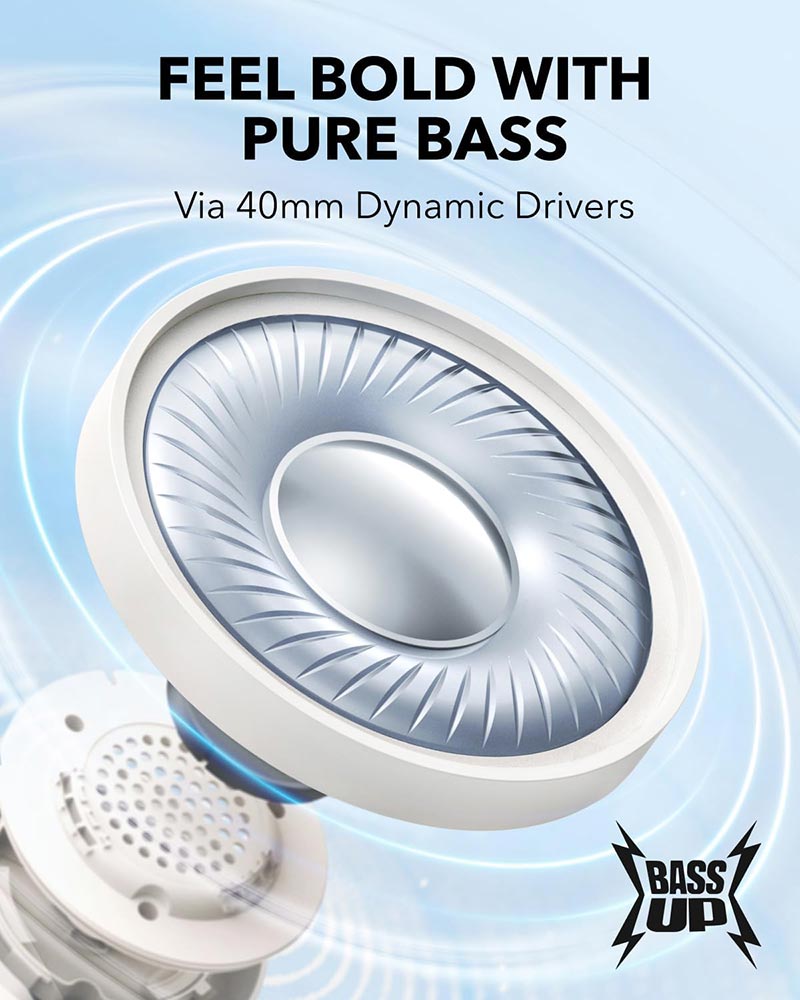 Casque Audio Sans Fil Bluetooth avec Réduction de Bruit