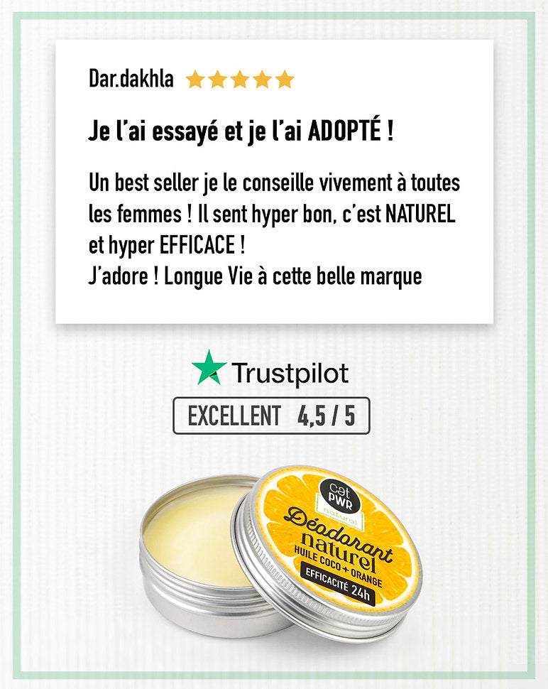 Anti-Transpirant / DÉODORANT NATUREL Efficacité 24H Sans Sel d'Aluminium | UrbanK URBANK