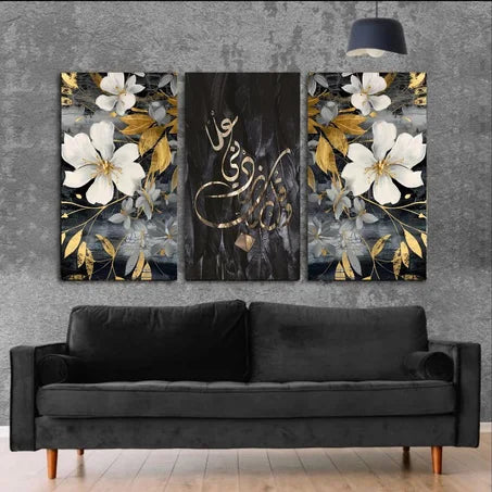 tableau aya noir fleur noir