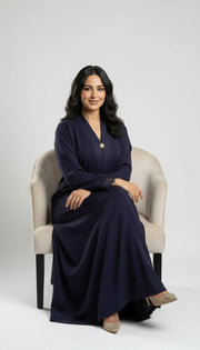 Abaya élégante à dentelle – Détail qui fait la différence