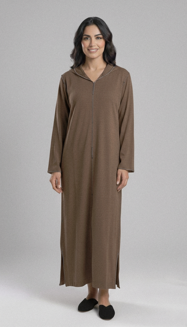 Djellaba Mlifa Amira – Élégance naturelle