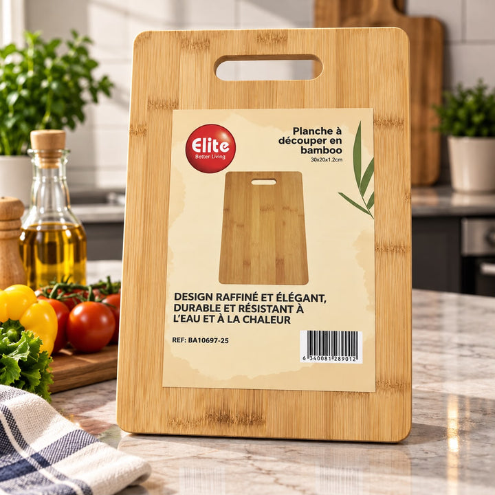 PLANCHE A DECOUPER EN BAMBO DIM 30X20X1,2CM