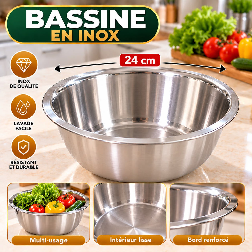 BASSINE INOX 24CM