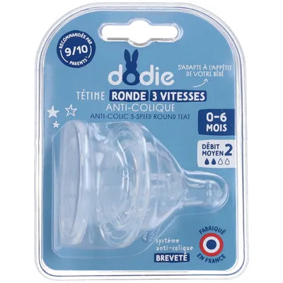DODIE TETINE INI+ ANTI COLIQUE D2 0-6M X2 0430/6354