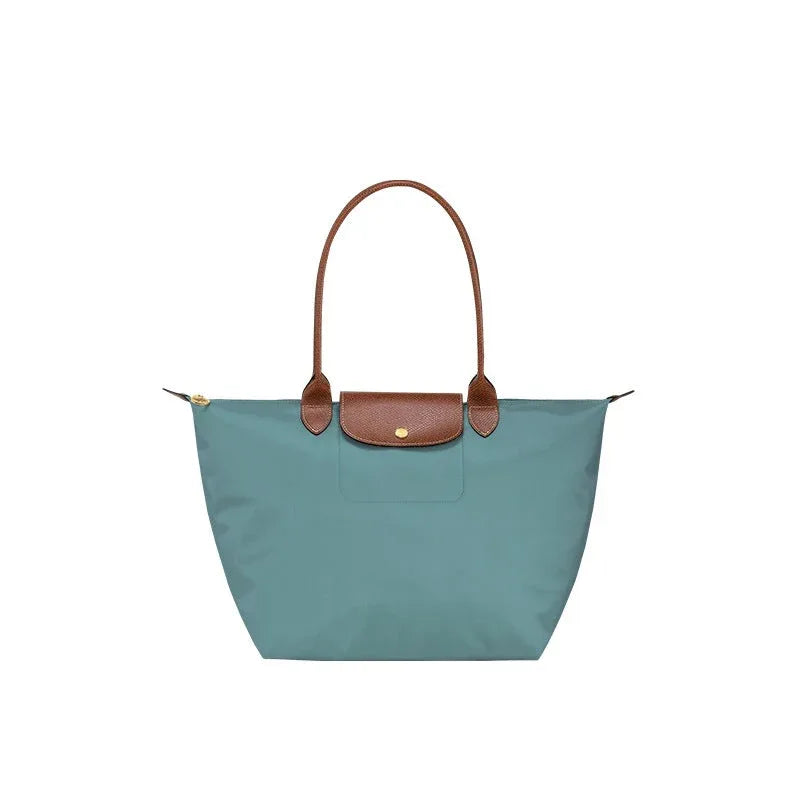 Sac Le Pliage Original M Longchamp – Sac Tote en Toile Recyclée avec Anses en Cuir - Justyol