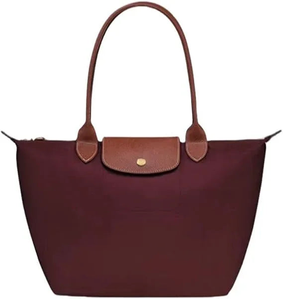 Sac Le Pliage Original M Longchamp – Sac Tote en Toile Recyclée avec Anses en Cuir