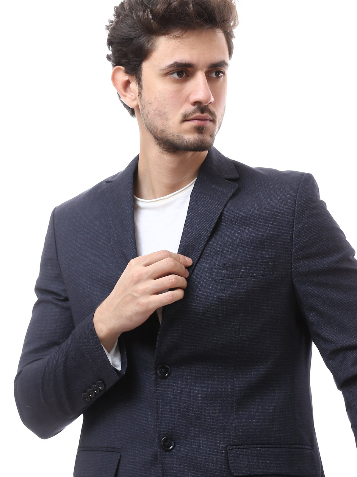 Blazer Homme Élégant à Deux Boutons et Col Tailleur - BLZ24WWBR28637TM1