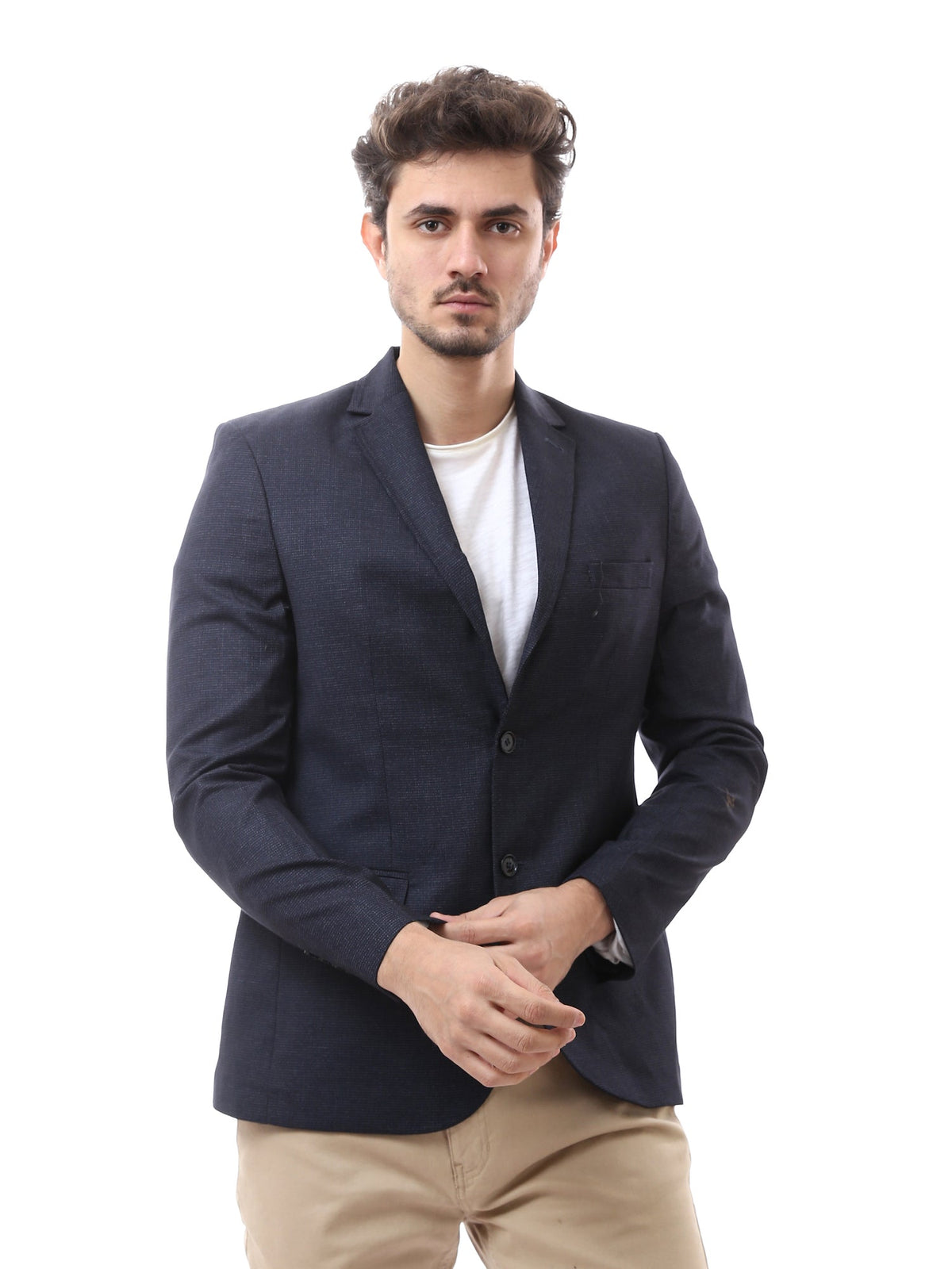 Blazer Homme Élégant à Deux Boutons et Col Tailleur - BLZ24WWBR28637TM1