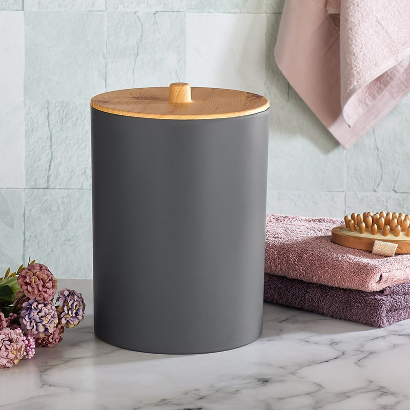 Poubelle de Salle de Bain BARONESS Limpia Effet Bois