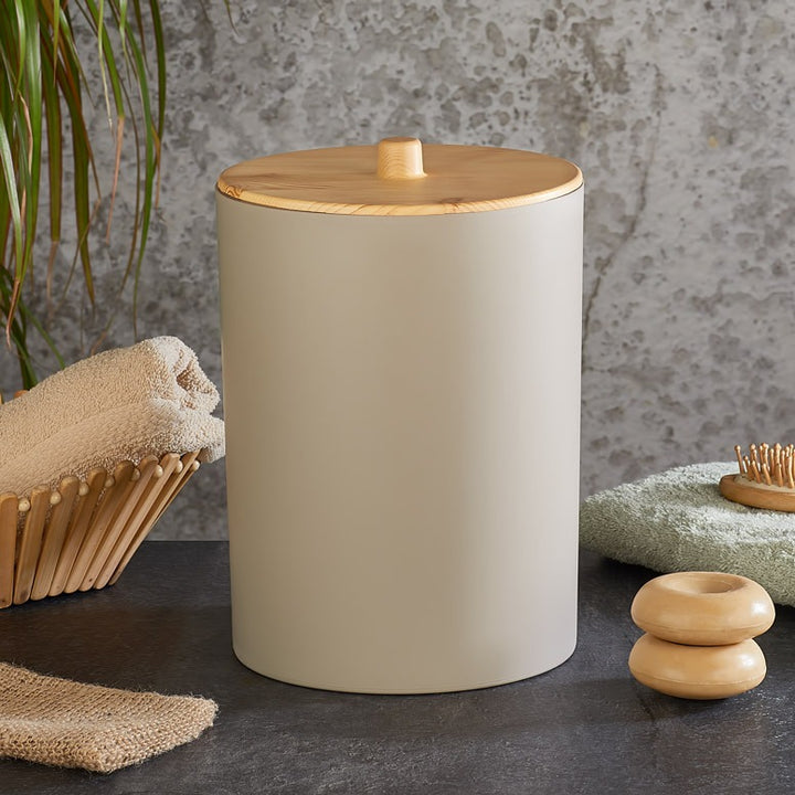 Poubelle de Salle de Bain BARONESS Limpia Effet Bois