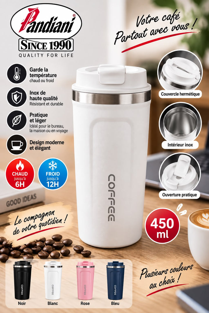 BROC INOX 304 450ML JOEY/MUG BLANC 2024008964162
