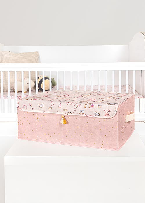 Boîte de Rangement pour Bébé | Taille Sous-Sofa 50x38x19 cm - Pratique et Élégante