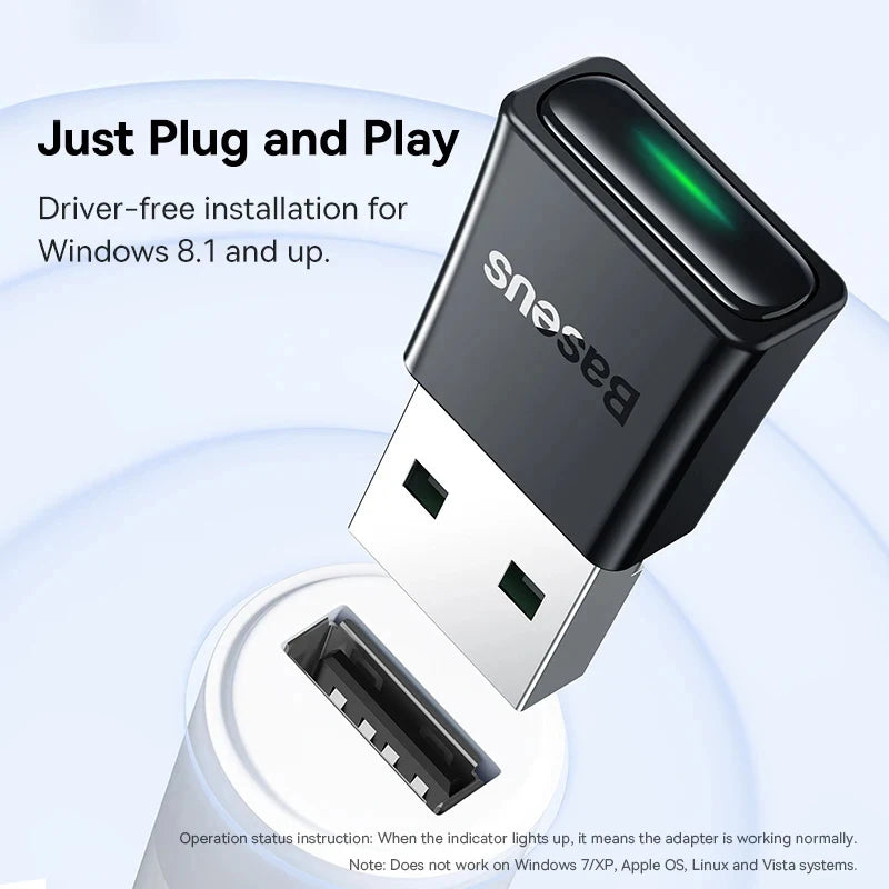 Baseus Adaptateur USB Bleutooth 5.3
