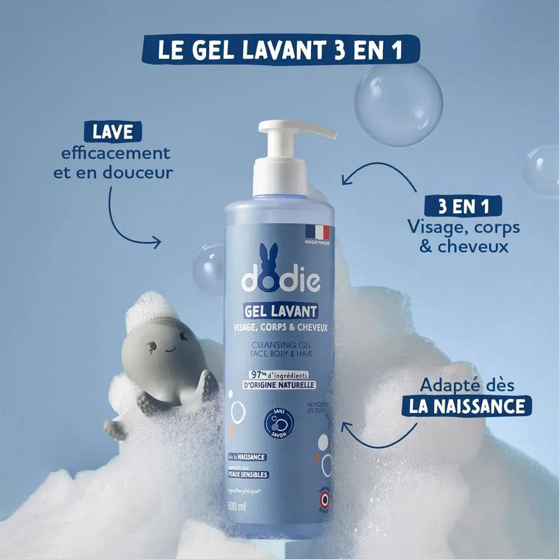 DODIE GEL LAVANT 3 EN 1 FL POMPE 500ML 5418
