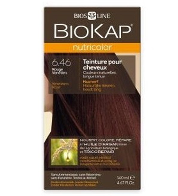 صبغة شعر Biokap Nutricolor 6.46 أشقر داكن نحاسي أحمر