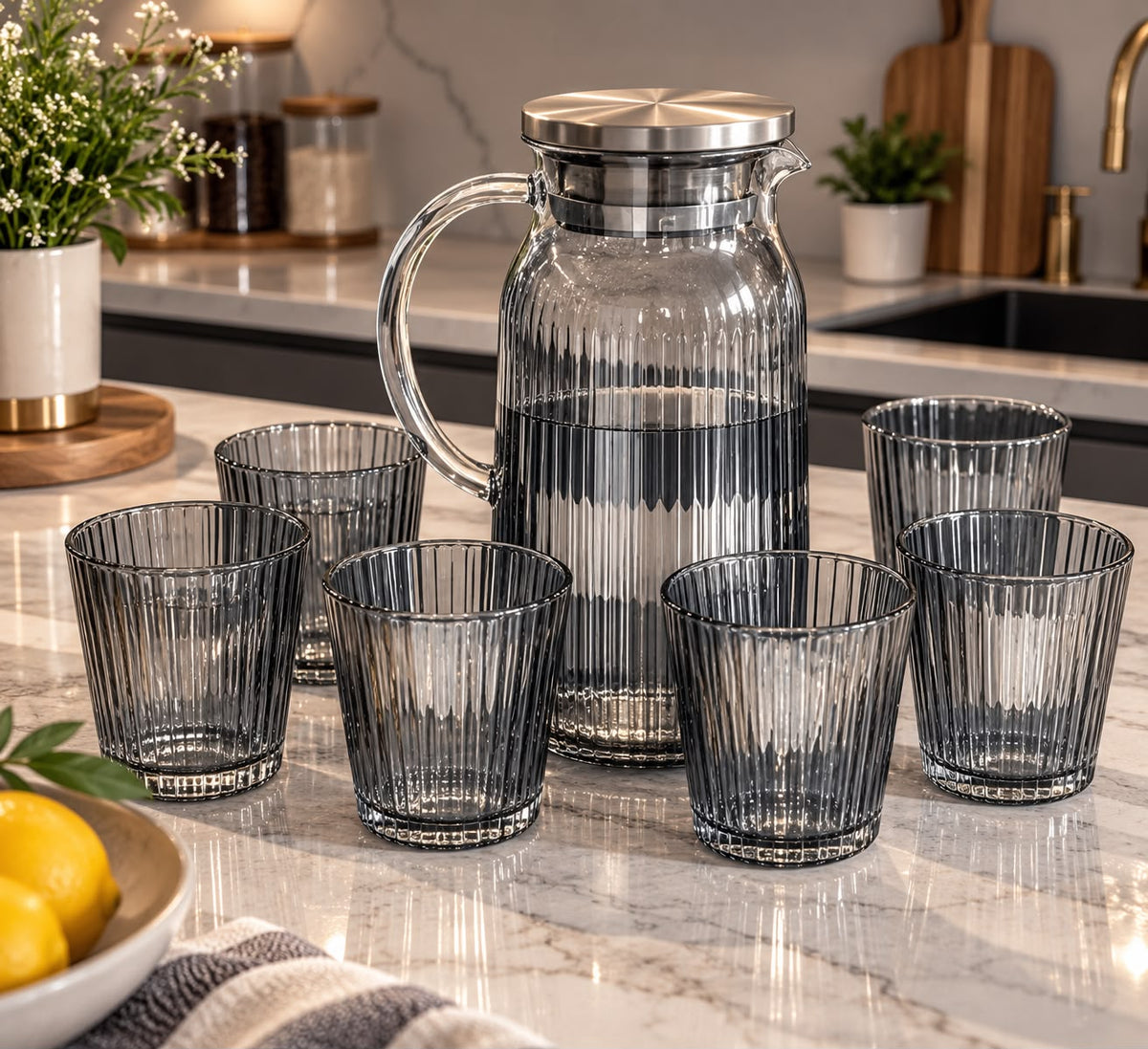 SERVICE A EAU 7PC CARAF 1,56L VERRE 260ML