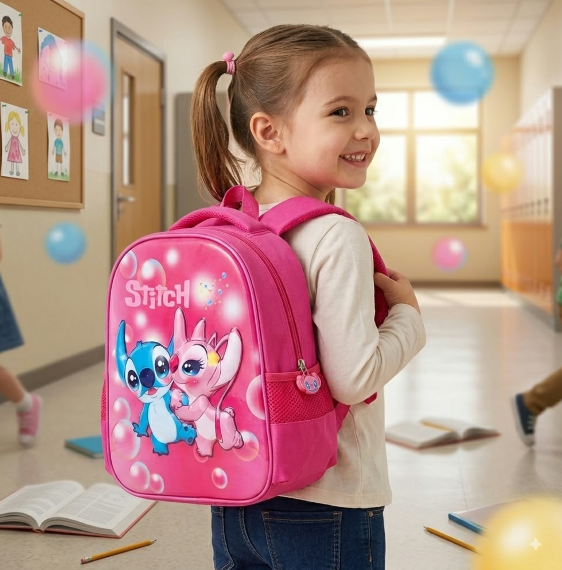 Cartable 3D Bombé Stitch – Finition Premium & Qualité Supérieure