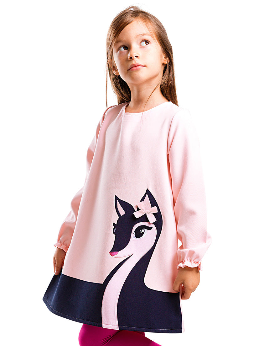 <tc>Robe en tissu pour fille Zarif Ceylan.</tc>