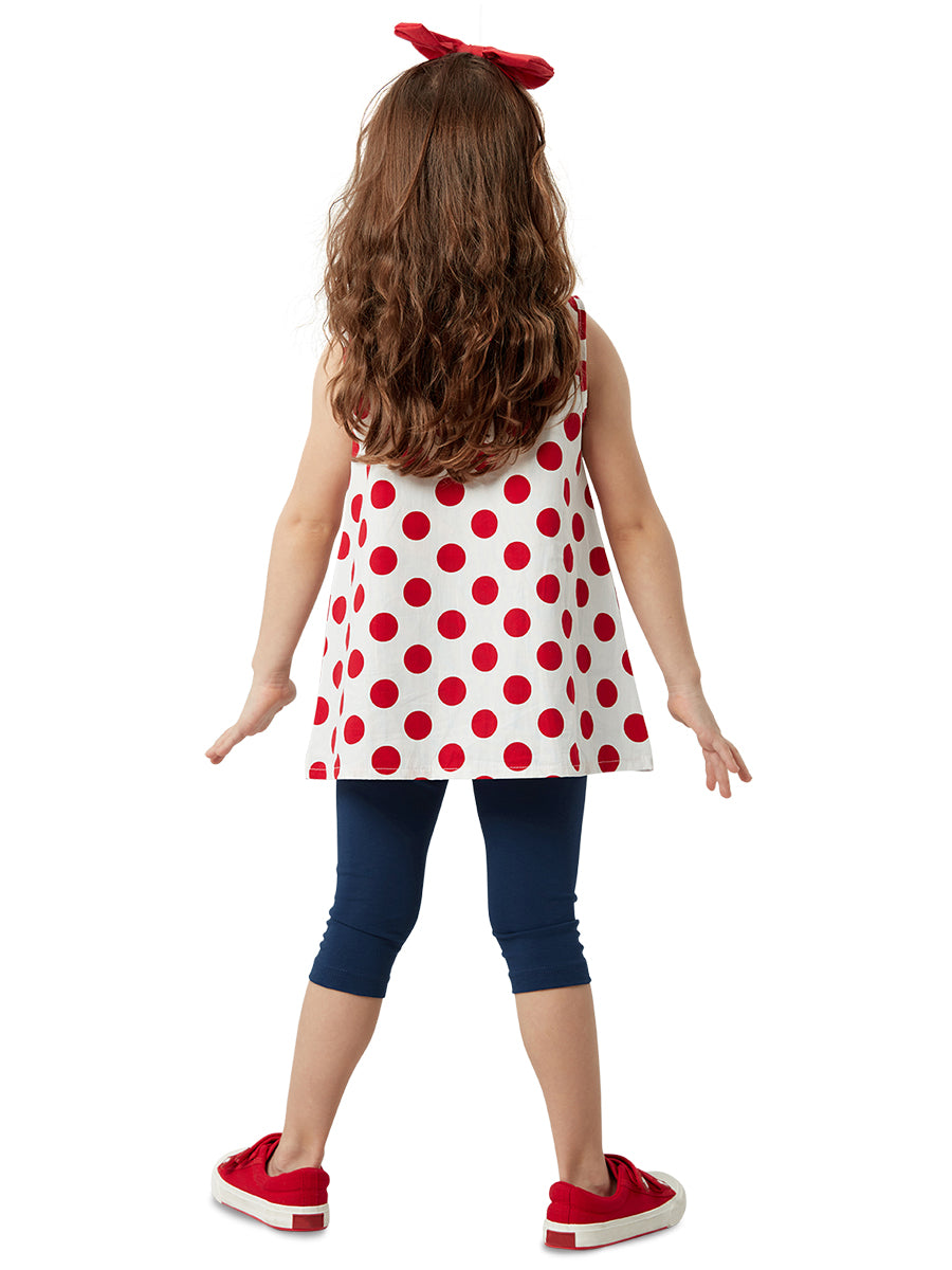 <tc>Ensemble tunique et legging pour fille "Lily à Pois"</tc>