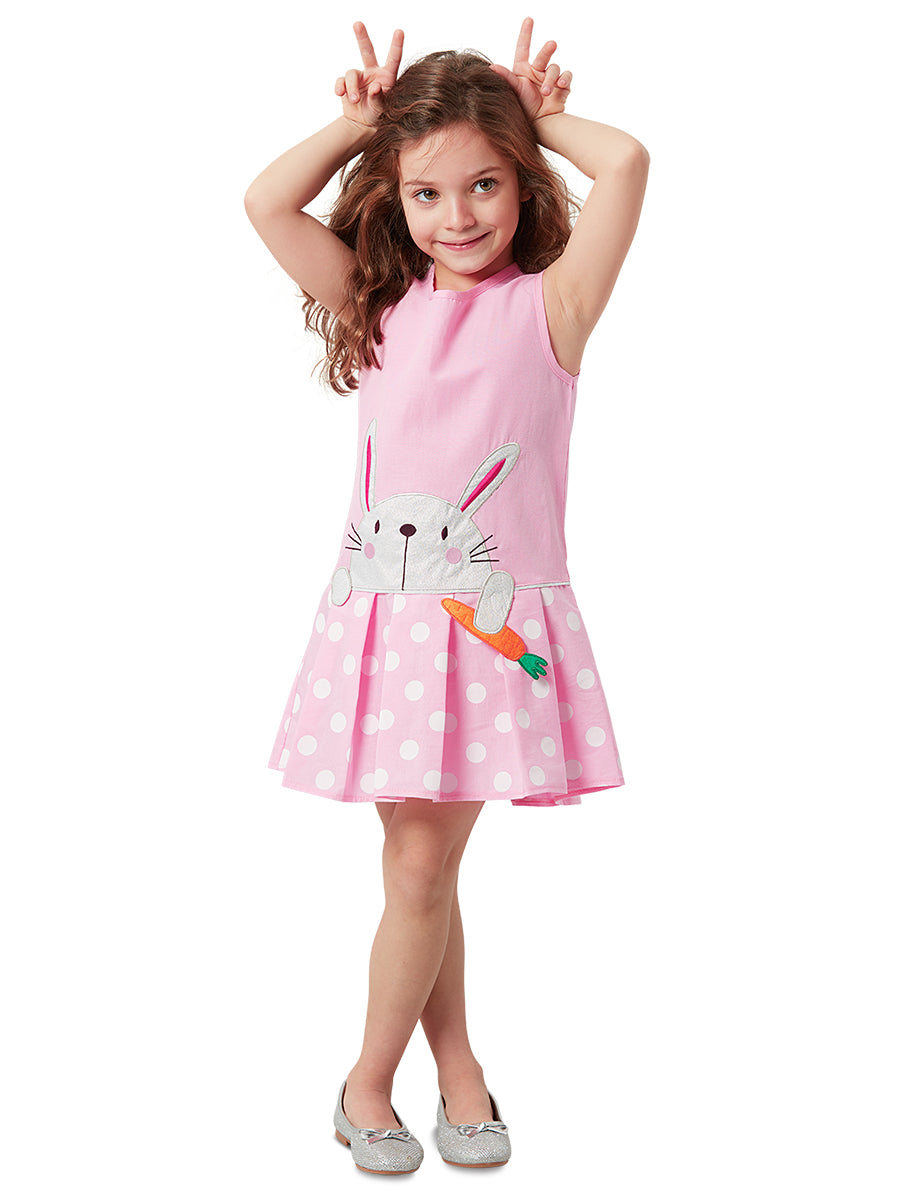 <tc>Robe rose pour fille "Folle de Carottes"</tc>