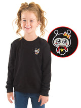 <tc>Sweatshirt pour fille avec motif de coccinelle</tc>