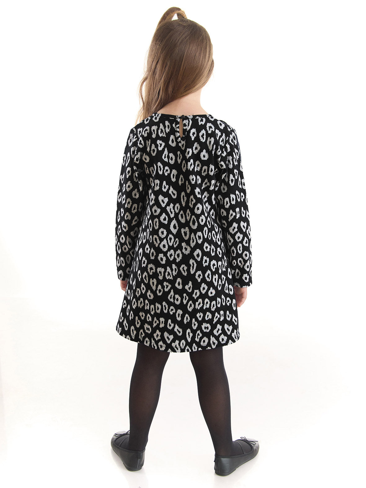 <tc>Robe pour fille avec motif de chat fleuri</tc>