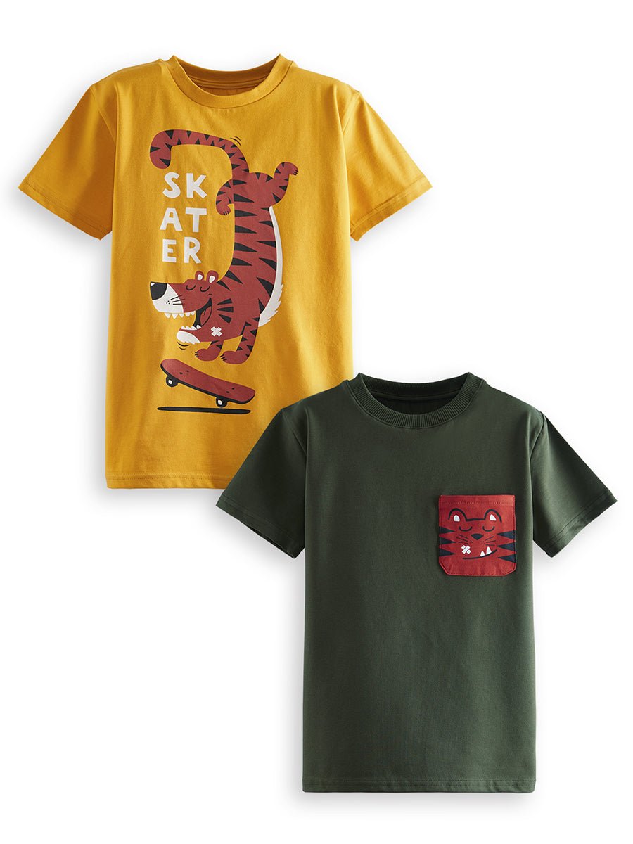 skater erkek çocuk 2li t-shirt takim - Justyol