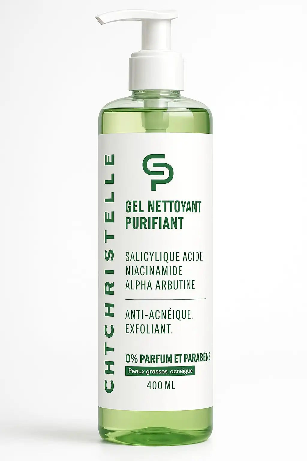 CHRISTELLE PARIS - Gel nettoyant purifiant - Hypoallergénique - 400ml