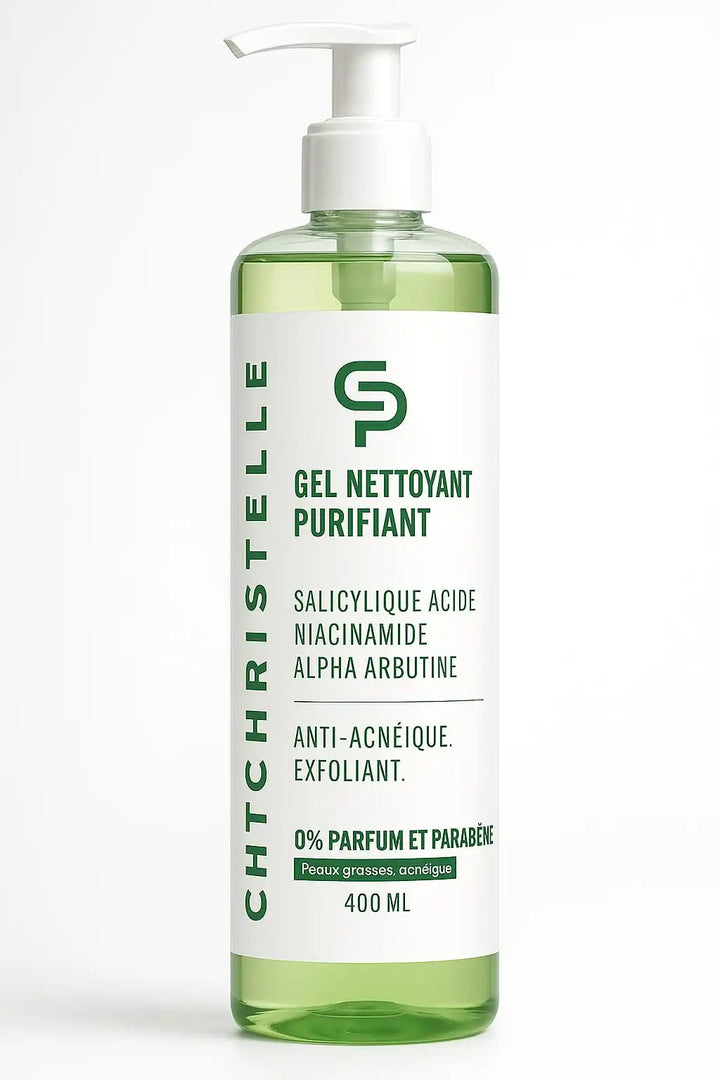 CHRISTELLE PARIS - Gel nettoyant purifiant - Hypoallergénique - 400ml